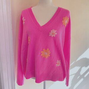 Lilly Pulitzer Tensley Sweater- Pink/Melon- XL
